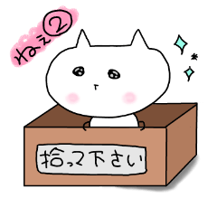 [LINEスタンプ] しろねこ