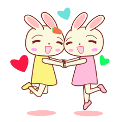 [LINEスタンプ] うさぎこちゃんの画像（メイン）