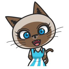 [LINEスタンプ] シャムねこのシャミー