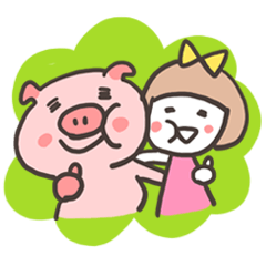 [LINEスタンプ] ウニコとBooの画像（メイン）