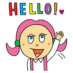 [LINEスタンプ] キティとジャックの英語スタンプ 1