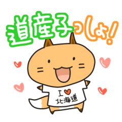 [LINEスタンプ] 北海道方言きつねこスタンプ