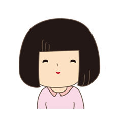 [LINEスタンプ] おかっぱ女子