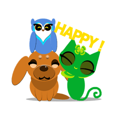 HAPPY！おはるのキャラ集合