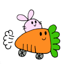 [LINEスタンプ] ピン子ちゃんと人参君