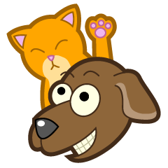 [LINEスタンプ] Funny Cat and Dogの画像（メイン）