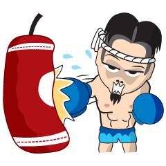 [LINEスタンプ] Mr. Muay Thaiの画像（メイン）