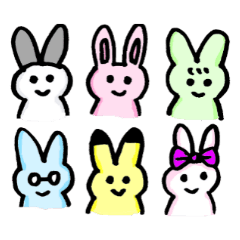 [LINEスタンプ] やさしいウサギの画像（メイン）