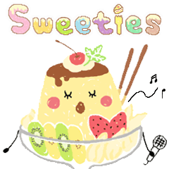 [LINEスタンプ] 40種類のスイーツキャラクター "Sweeties"