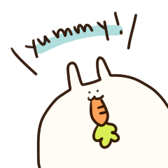 [LINEスタンプ] にんじんうめえ ( yummy ninjin )
