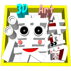 3D Art 漢キャラ『壱』