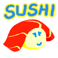 [LINEスタンプ] Sushi variety in japaneseの画像（メイン）