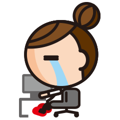 [LINEスタンプ] 残業女子