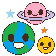 [LINEスタンプ] なかよしお星様