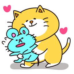 [LINEスタンプ] にゃっち＆ちゅう