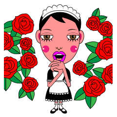 [LINEスタンプ] よしこさん（メイドver.）の画像（メイン）