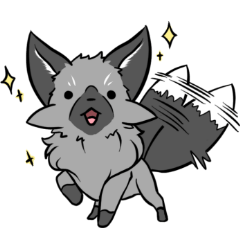 [LINEスタンプ] もふもふギンギツネ