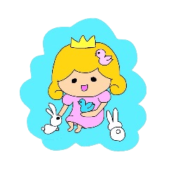 [LINEスタンプ] わがままなお姫様