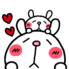 [LINEスタンプ] うさぎゴコロ