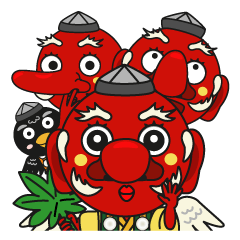 [LINEスタンプ] 天狗の天さんの画像（メイン）