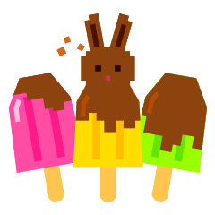 [LINEスタンプ] チョコうさぎのパルピー■2