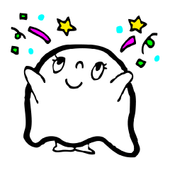 [LINEスタンプ] Pretty ghostの画像（メイン）