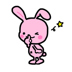 [LINEスタンプ] ももいろうさぎ