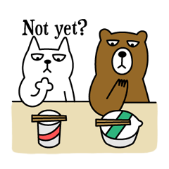 [LINEスタンプ] TOFU -White Cat- in English