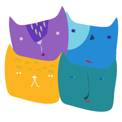 [LINEスタンプ] よんねこ