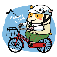 [LINEスタンプ] 栄光の学園生活〜School life