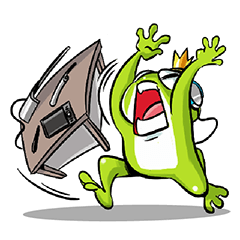 [LINEスタンプ] What da Frog！