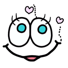 [LINEスタンプ] Eye love youの画像（メイン）