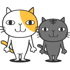 [LINEスタンプ] タマとクロ