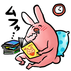 [LINEスタンプ] オタクうさぎ【なのっち】