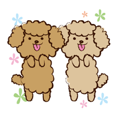 [LINEスタンプ] もこもこツインズ