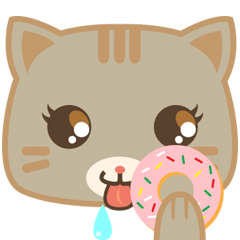 [LINEスタンプ] かわいい茶色の猫ボーボー