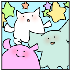 [LINEスタンプ] めんだこさんと水中のなかまたち