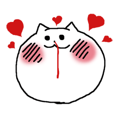 [LINEスタンプ] ねこのみーこ～恋愛編～