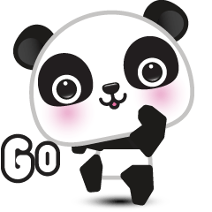 [LINEスタンプ] Go-Go Panda