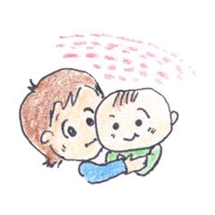 [LINEスタンプ] おやこ 手描きスタンプの画像（メイン）