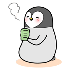 [LINEスタンプ] ペンギンはーちゃんの画像（メイン）