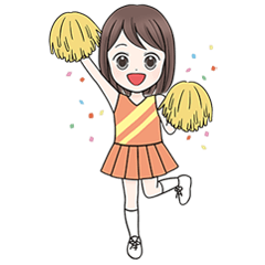 [LINEスタンプ] Girls Happy Life