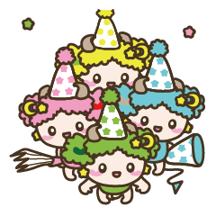[LINEスタンプ] りんごと子羊ちゃんの妖精の国