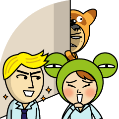 [LINEスタンプ] Phoebe ＆ Austin's Love Stickers