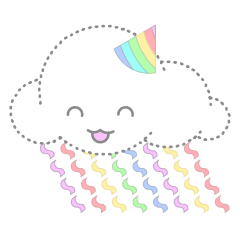 [LINEスタンプ] Cloudy Cuteの画像（メイン）