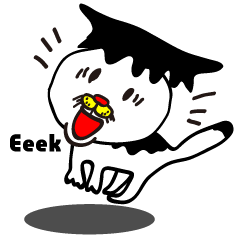 [LINEスタンプ] Chicken,Negative Cat(ENG ver.)