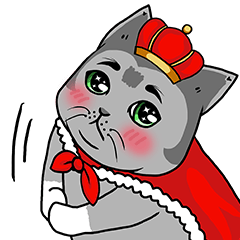[LINEスタンプ] Meow Kingの画像（メイン）