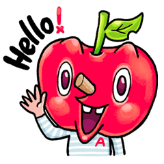 [LINEスタンプ] Mr. Apple ＆ Fruity Friends