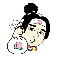 [LINEスタンプ] チェリーじゃないよ、桃だよ！