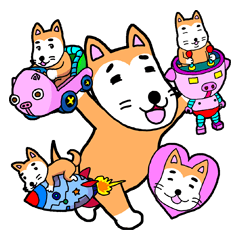 [LINEスタンプ] KAWAii犬のおもちゃ箱の画像（メイン）